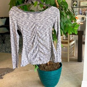 CK hoodie with ruffle hem lightweight performance shirt size small NWOT